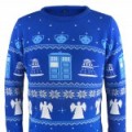 Un pull de No�l Bleu Tardis