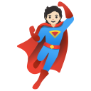 Emoji Super-h�ros GOOGLE Noto Color, cat�gories Personnes & Corps + Fantaisie & Conte De F�es, sous licence Apache 2.0
