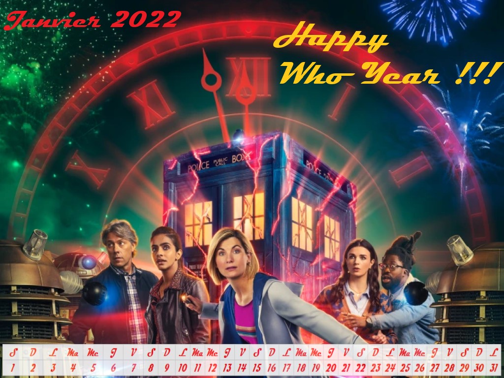 Doctor Who : Calendrier Janvier 2022