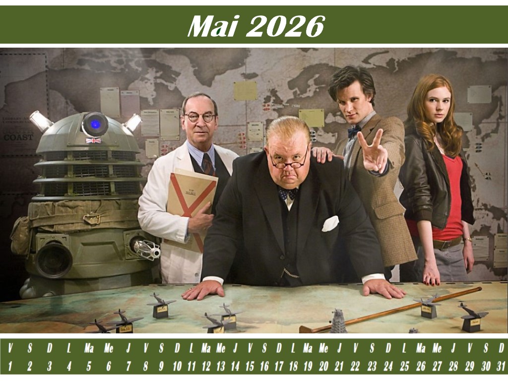 Calendrier Mai 2026 : Victory of the Daleks avec Winston Churchill