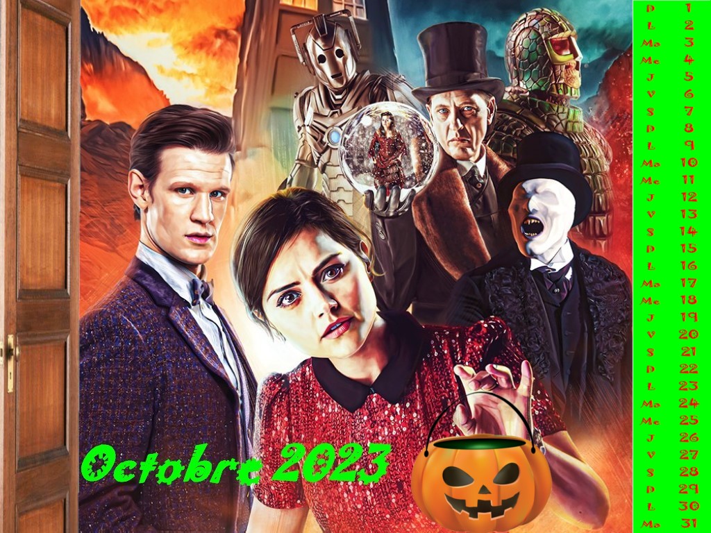 Calendrier du mois d'Octobre 2023 : Eleven et Clara fête Halloween