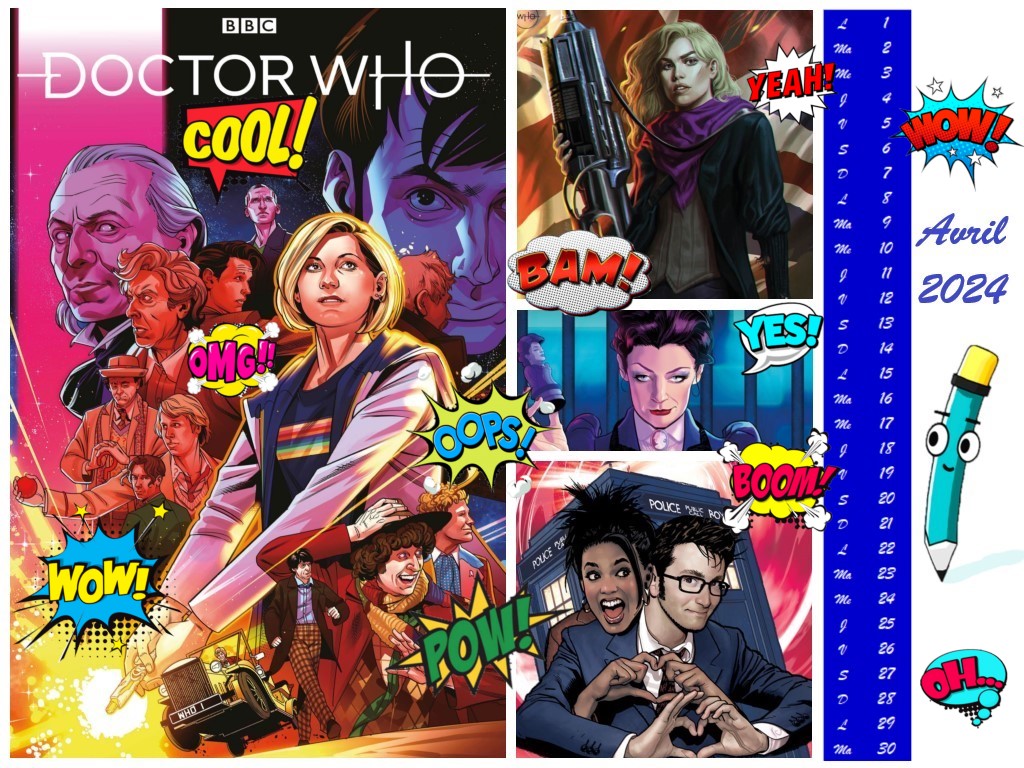 Doctor Who Hypnoweb : Calendrier Avril 2024 Comics