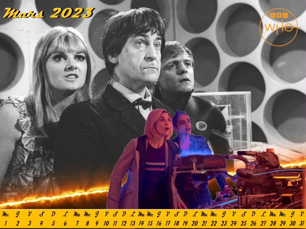 Doctor Who Calendrier Mars 2023 : Parallèle entre les deux époques