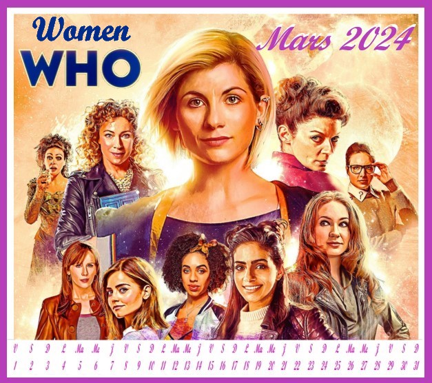 Doctor Who Hypnoweb : Calendrier Mars 2024 (Les femmes dans Doctor Who)